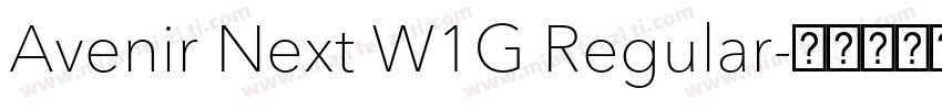 Avenir Next W1G Regular字体转换